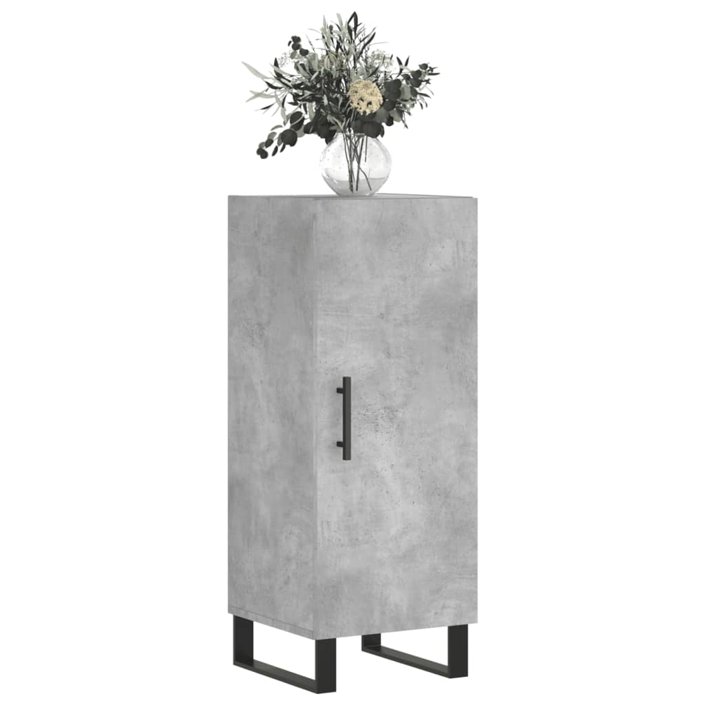 vidaXL Sideboard Concrete Grey 34.5x34x90 cm Engineered Wood 3