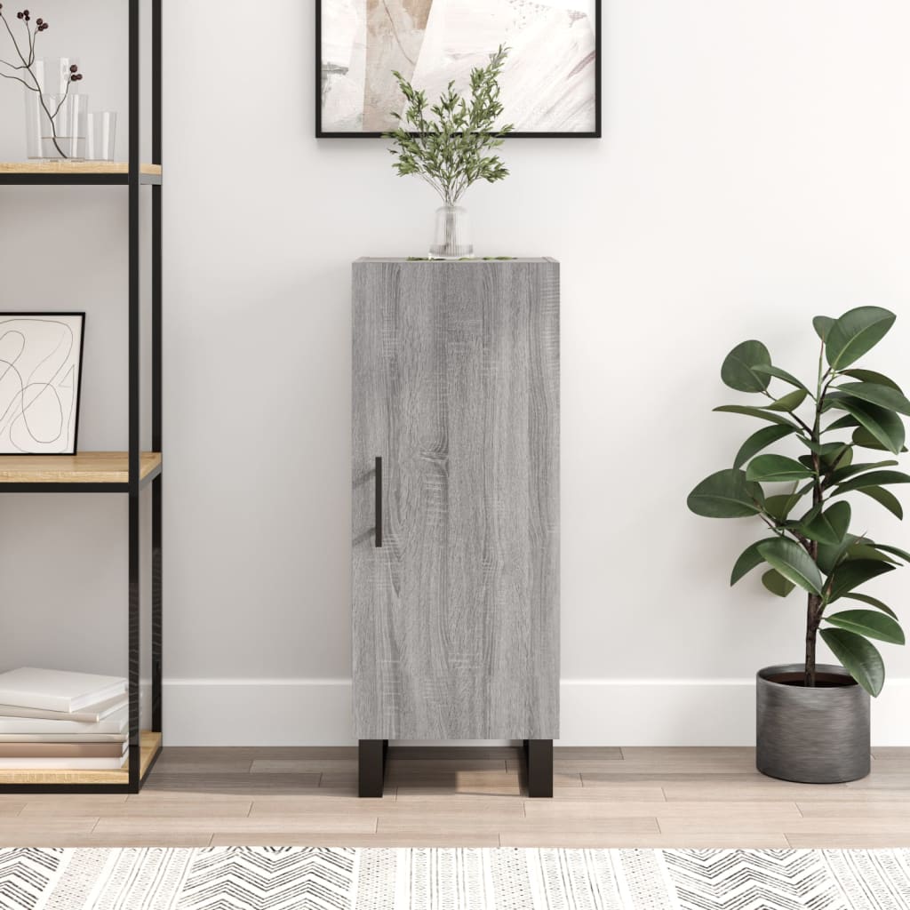 vidaXL Sideboard Grey Sonoma 34.5x34x90 cm Engineered Wood 1