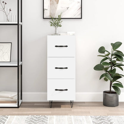 vidaXL Sideboard White 34.5x34x90 cm Engineered Wood 1