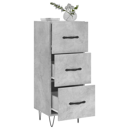 vidaXL Sideboard Concrete Grey 34.5x34x90 cm Engineered Wood 4