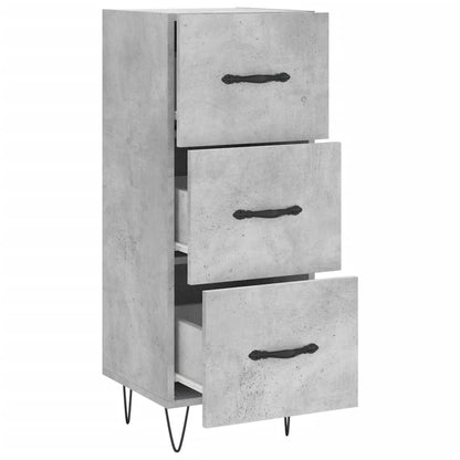 vidaXL Sideboard Concrete Grey 34.5x34x90 cm Engineered Wood 5