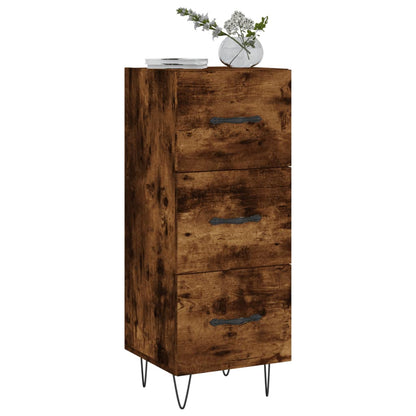 vidaXL Sideboard Smoked Oak 34.5x34x90 cm Engineered Wood 3