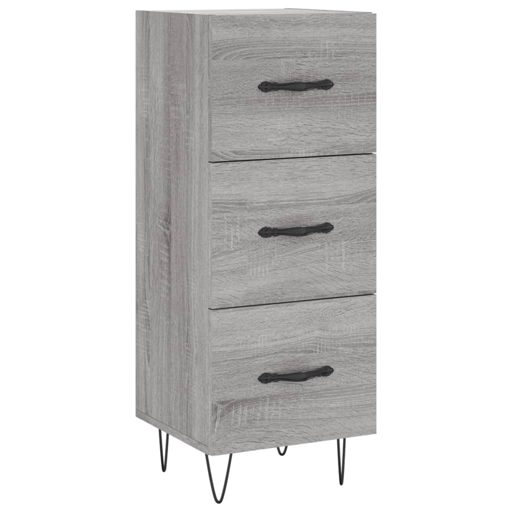 vidaXL Sideboard Grey Sonoma 34.5x34x90 cm Engineered Wood 2