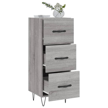 vidaXL Sideboard Grey Sonoma 34.5x34x90 cm Engineered Wood 4