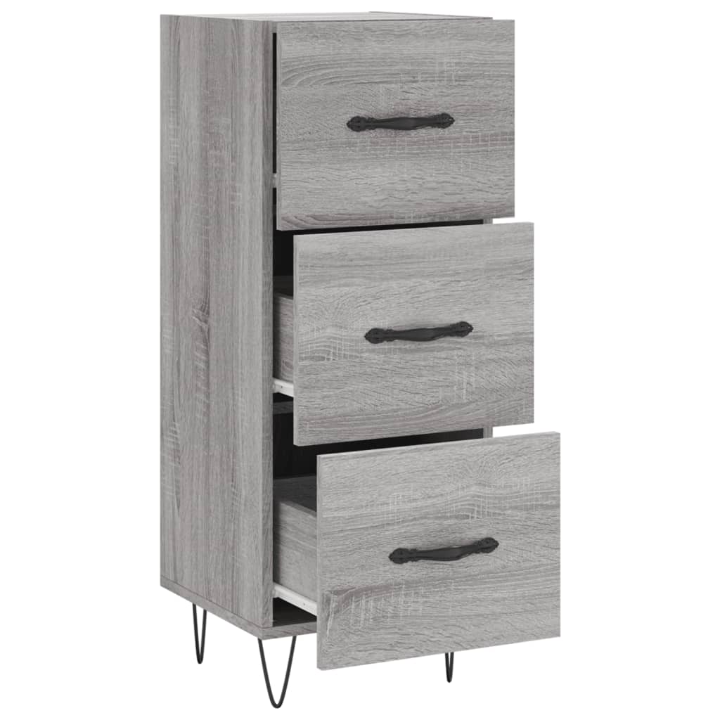 vidaXL Sideboard Grey Sonoma 34.5x34x90 cm Engineered Wood 5