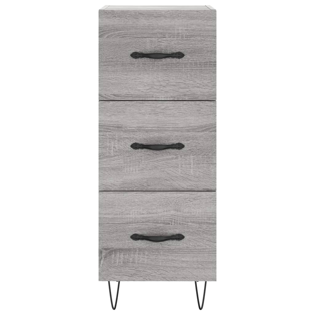 vidaXL Sideboard Grey Sonoma 34.5x34x90 cm Engineered Wood 6
