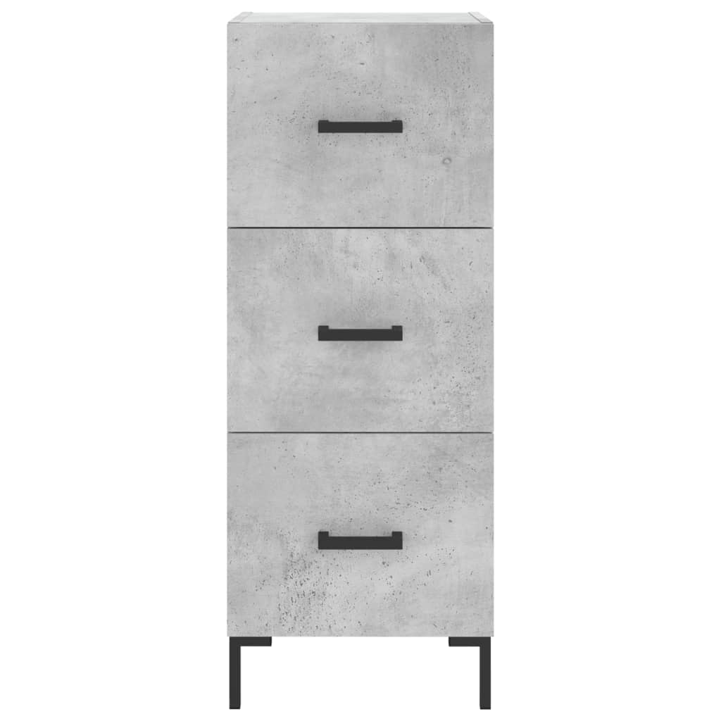 vidaXL Sideboard Concrete Grey 34.5x34x90 cm Engineered Wood 6