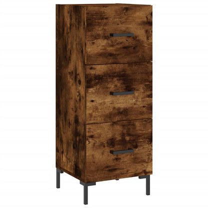 vidaXL Sideboard Smoked Oak 34.5x34x90 cm Engineered Wood 2