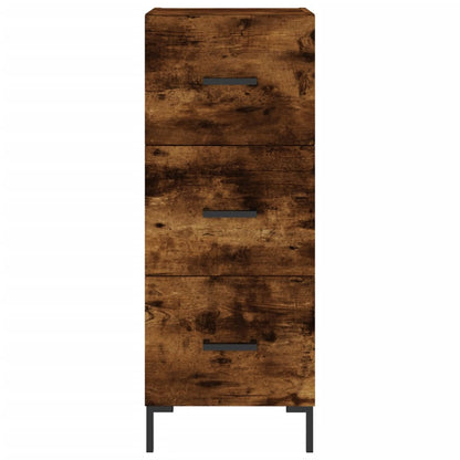 vidaXL Sideboard Smoked Oak 34.5x34x90 cm Engineered Wood 6