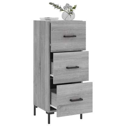 vidaXL Sideboard Grey Sonoma 34.5x34x90 cm Engineered Wood 4