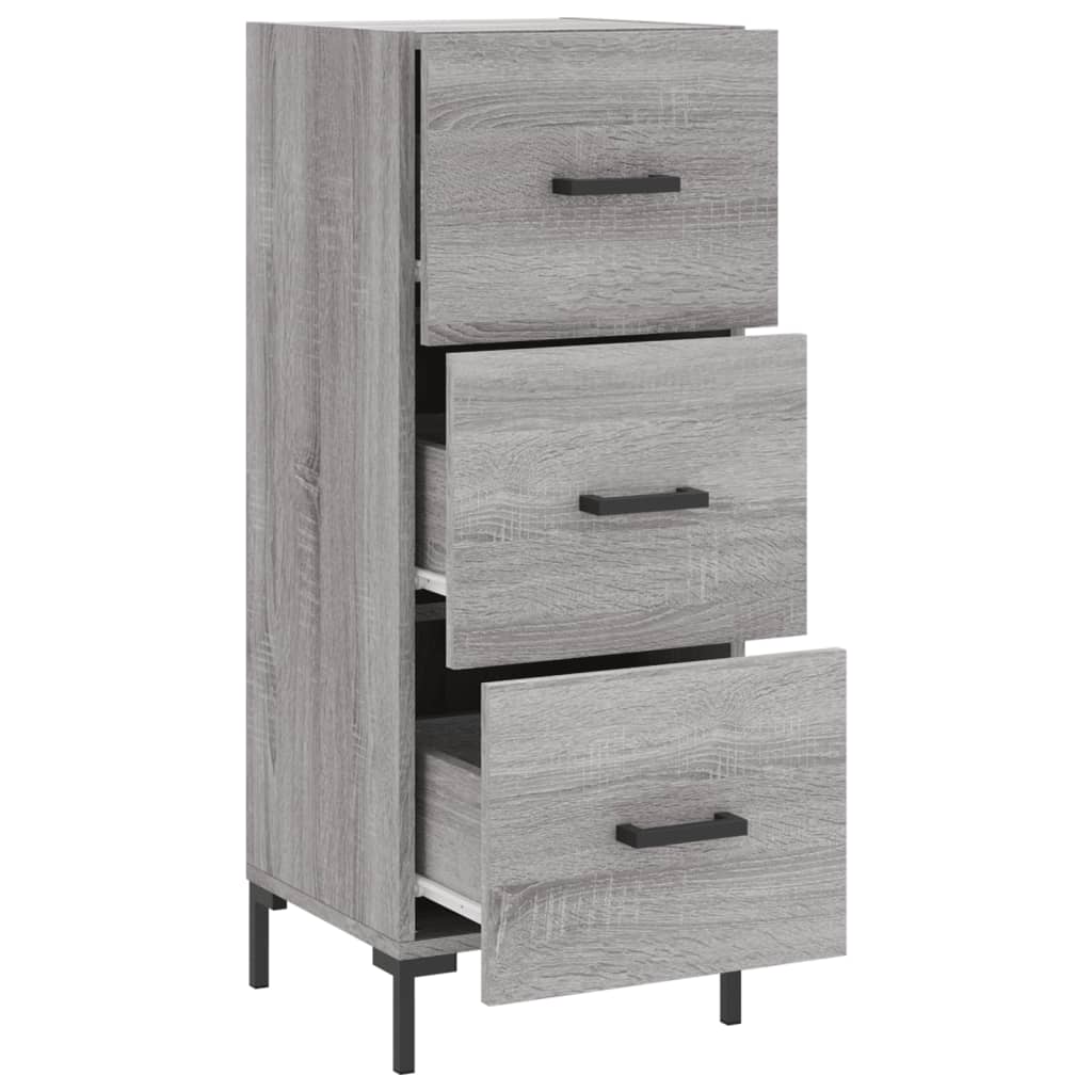 vidaXL Sideboard Grey Sonoma 34.5x34x90 cm Engineered Wood 5
