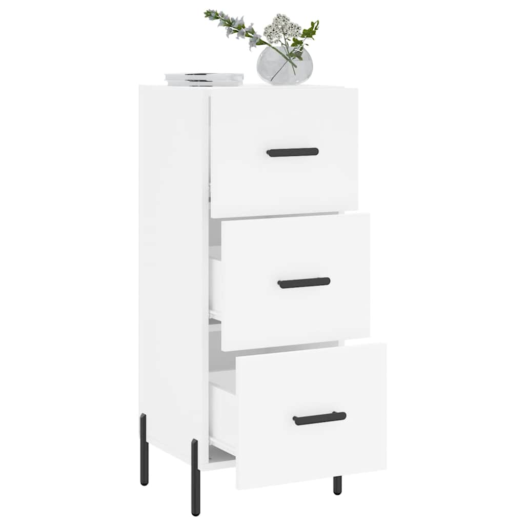 vidaXL Sideboard White 34.5x34x90 cm Engineered Wood 4