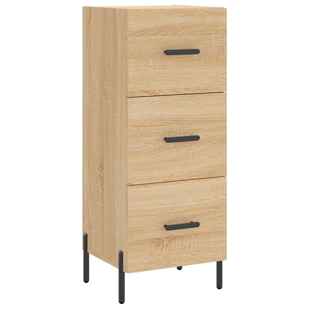 vidaXL Sideboard Sonoma Oak 34.5x34x90 cm Engineered Wood 2