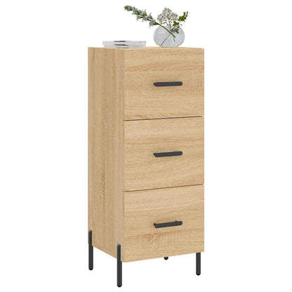 vidaXL Sideboard Sonoma Oak 34.5x34x90 cm Engineered Wood 3