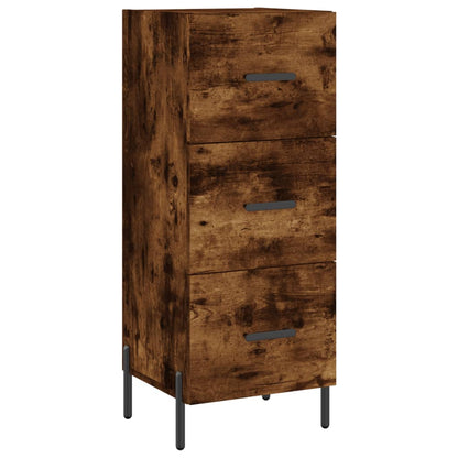 vidaXL Sideboard Smoked Oak 34.5x34x90 cm Engineered Wood 2