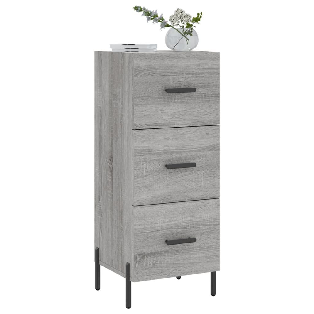 vidaXL Sideboard Grey Sonoma 34.5x34x90 cm Engineered Wood 3