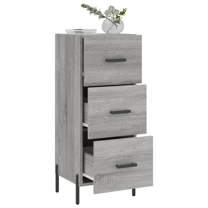 vidaXL Sideboard Grey Sonoma 34.5x34x90 cm Engineered Wood 4