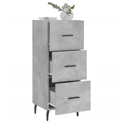 vidaXL Sideboard Concrete Grey 34.5x34x90 cm Engineered Wood 4