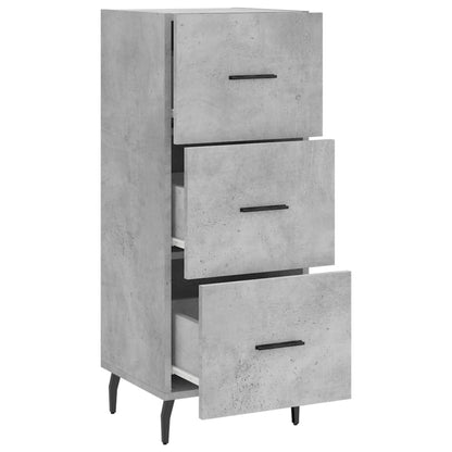 vidaXL Sideboard Concrete Grey 34.5x34x90 cm Engineered Wood 5
