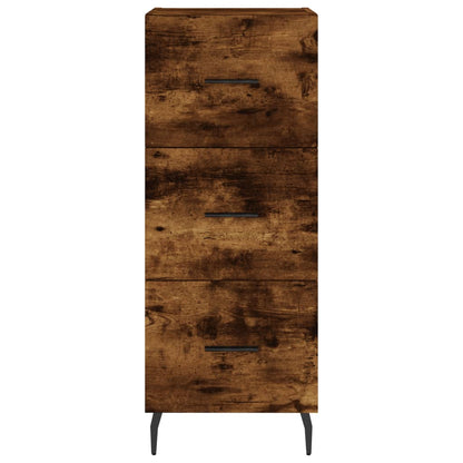 vidaXL Sideboard Smoked Oak 34.5x34x90 cm Engineered Wood 6