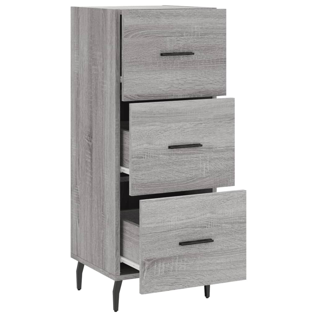 vidaXL Sideboard Grey Sonoma 34.5x34x90 cm Engineered Wood 5