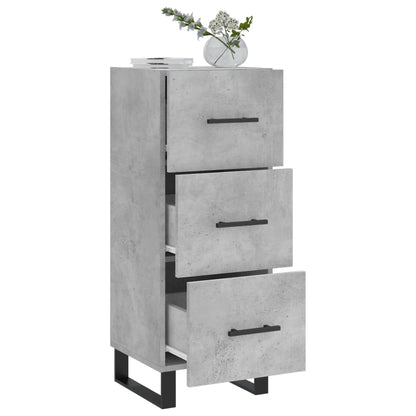 vidaXL Sideboard Concrete Grey 34.5x34x90 cm Engineered Wood 4