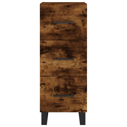 vidaXL Sideboard Smoked Oak 34.5x34x90 cm Engineered Wood 6