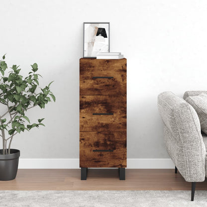 vidaXL Sideboard Smoked Oak 34.5x34x90 cm Engineered Wood 1