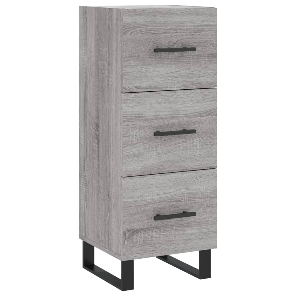 vidaXL Sideboard Grey Sonoma 34.5x34x90 cm Engineered Wood 2