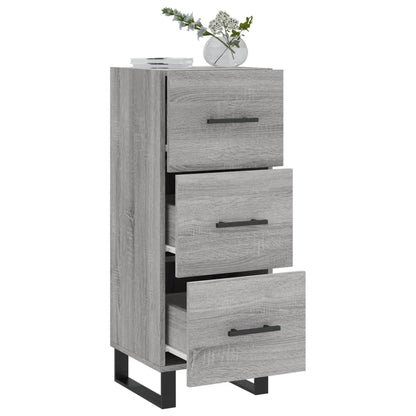 vidaXL Sideboard Grey Sonoma 34.5x34x90 cm Engineered Wood 4