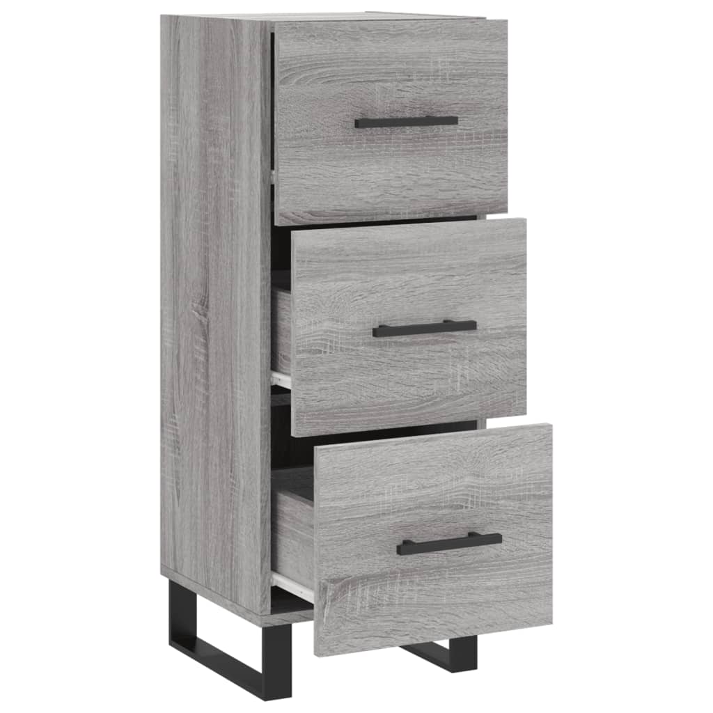 vidaXL Sideboard Grey Sonoma 34.5x34x90 cm Engineered Wood 5
