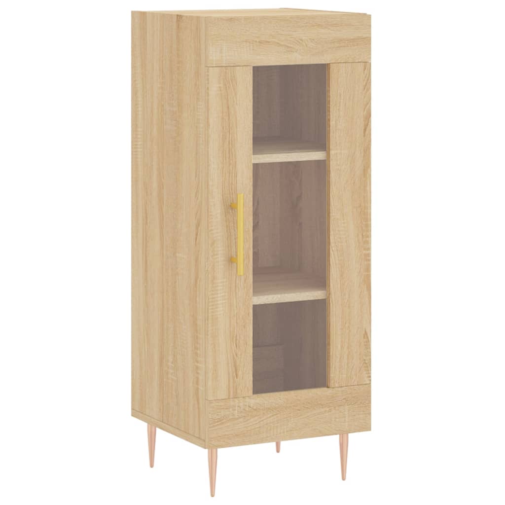 vidaXL Sideboard Sonoma Oak 34.5x34x90 cm Engineered Wood 2