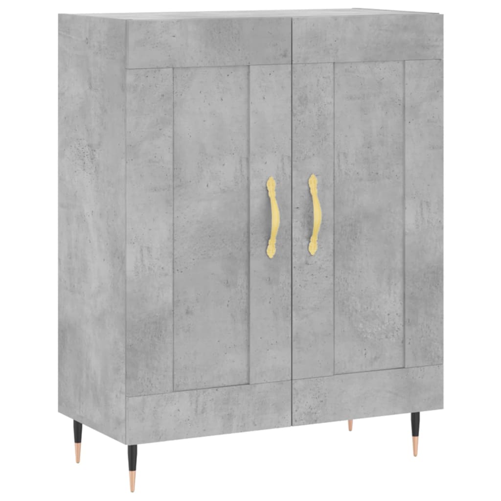 vidaXL Sideboard Concrete Grey 69.5x34x90 cm Engineered Wood 2