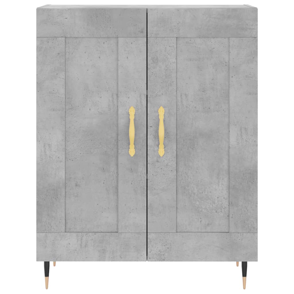 vidaXL Sideboard Concrete Grey 69.5x34x90 cm Engineered Wood 5