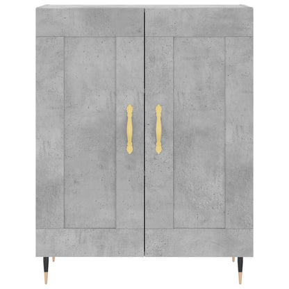 vidaXL Sideboard Concrete Grey 69.5x34x90 cm Engineered Wood 5