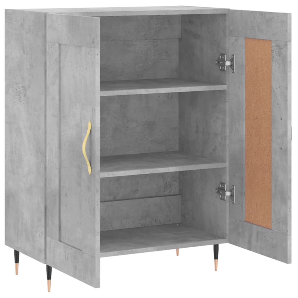 vidaXL Sideboard Concrete Grey 69.5x34x90 cm Engineered Wood 6