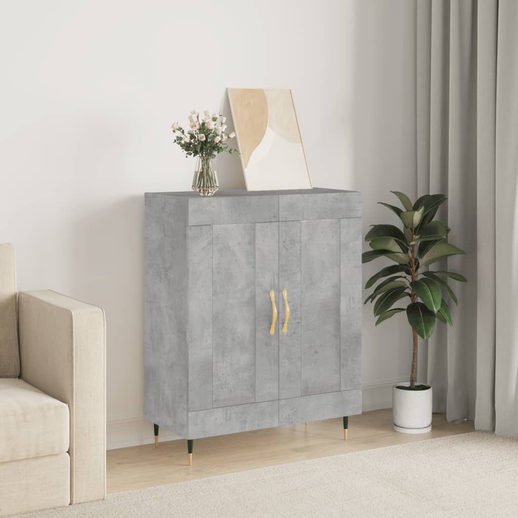 vidaXL Sideboard Concrete Grey 69.5x34x90 cm Engineered Wood 1