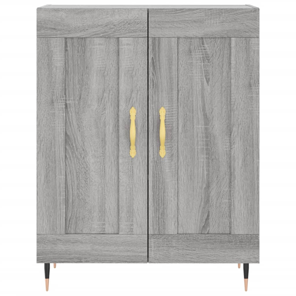 vidaXL Sideboard Grey Sonoma 69.5x34x90 cm Engineered Wood 5