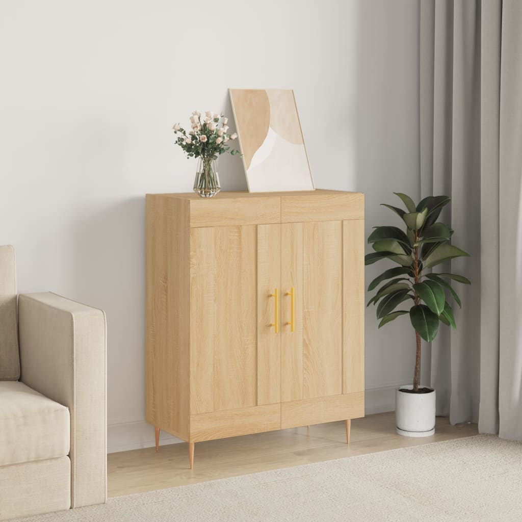 Sideboard 69,5x34x90 cm Engineered Wood Sonoma oak