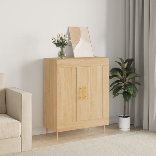 vidaXL Sideboard Sonoma Oak 69,5x34x90 cm Engineered Wood 1
