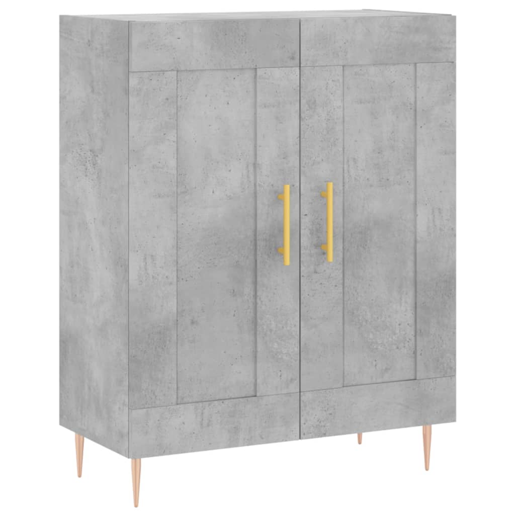 vidaXL Sideboard Concrete Grey 69.5x34x90 cm Engineered Wood 2
