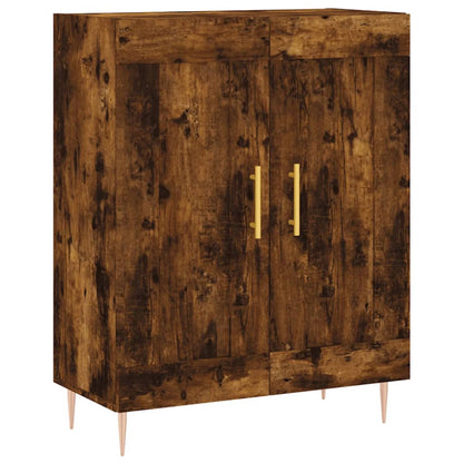 vidaXL Sideboard Smoked Oak 69,5x34x90 cm Engineered Wood 2