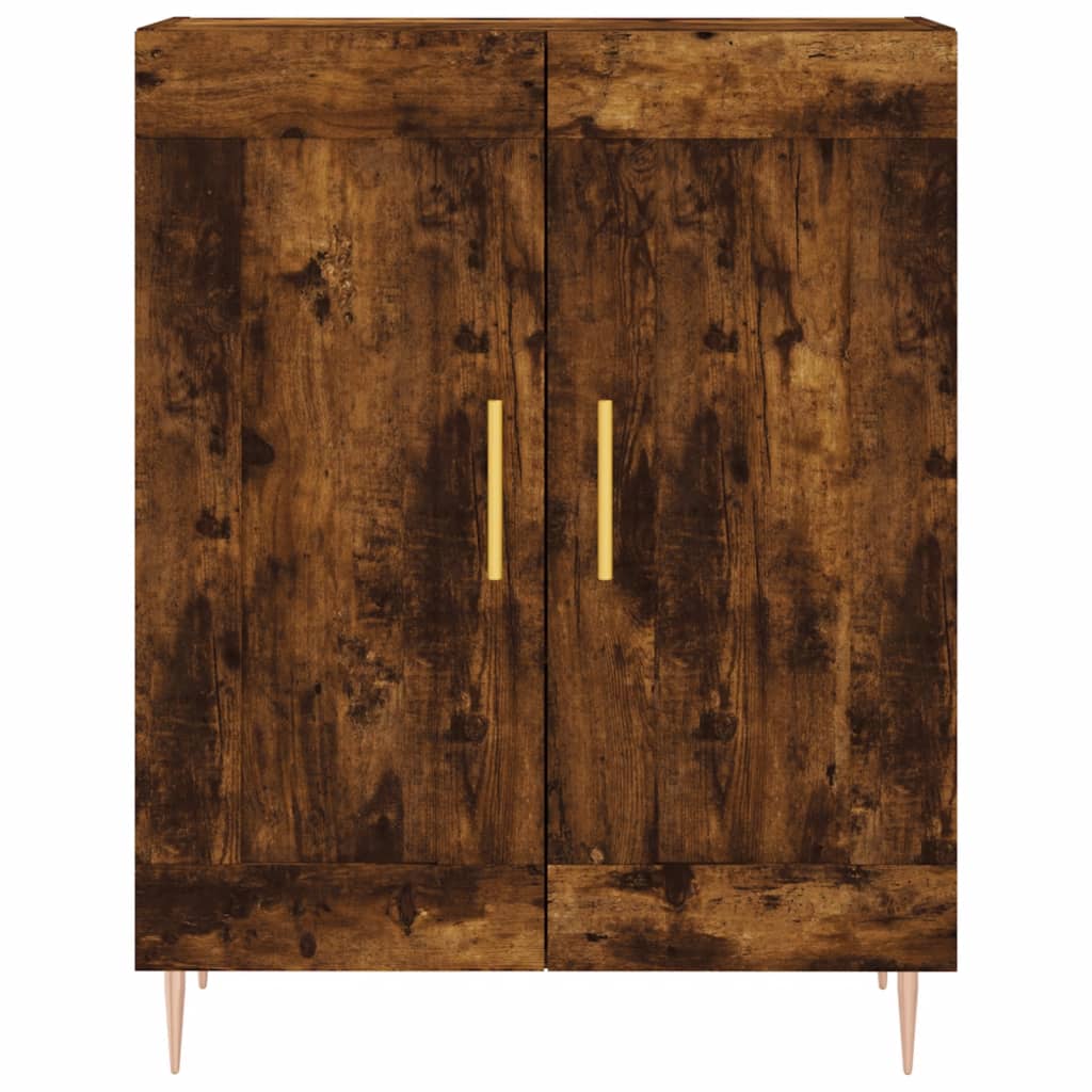 vidaXL Sideboard Smoked Oak 69,5x34x90 cm Engineered Wood 3