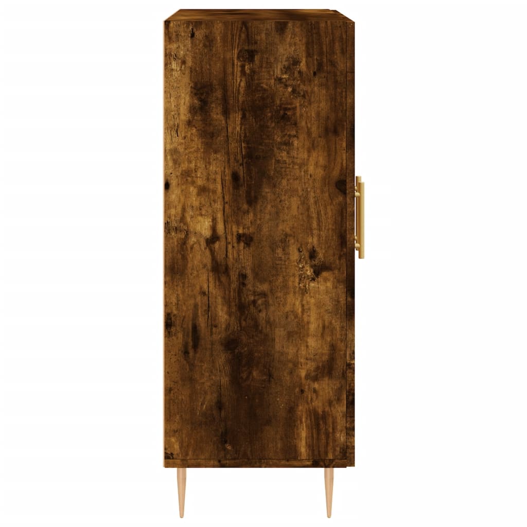 vidaXL Sideboard Smoked Oak 69,5x34x90 cm Engineered Wood 6