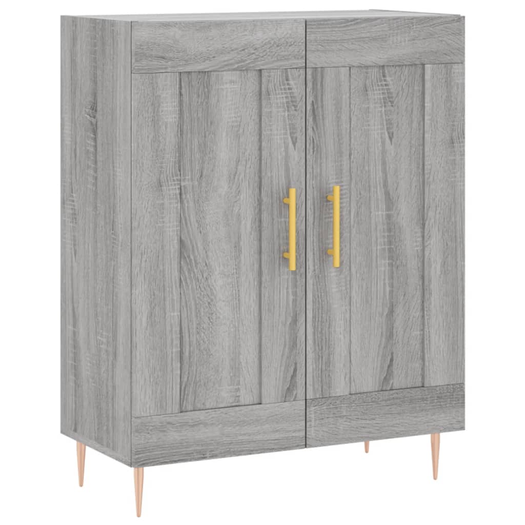 vidaXL Sideboard Grey Sonoma 69.5x34x90 cm Engineered Wood 2