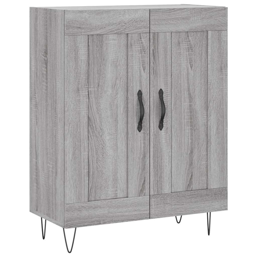 vidaXL Sideboard Grey Sonoma 69,5x34x90 cm Engineered Wood 2