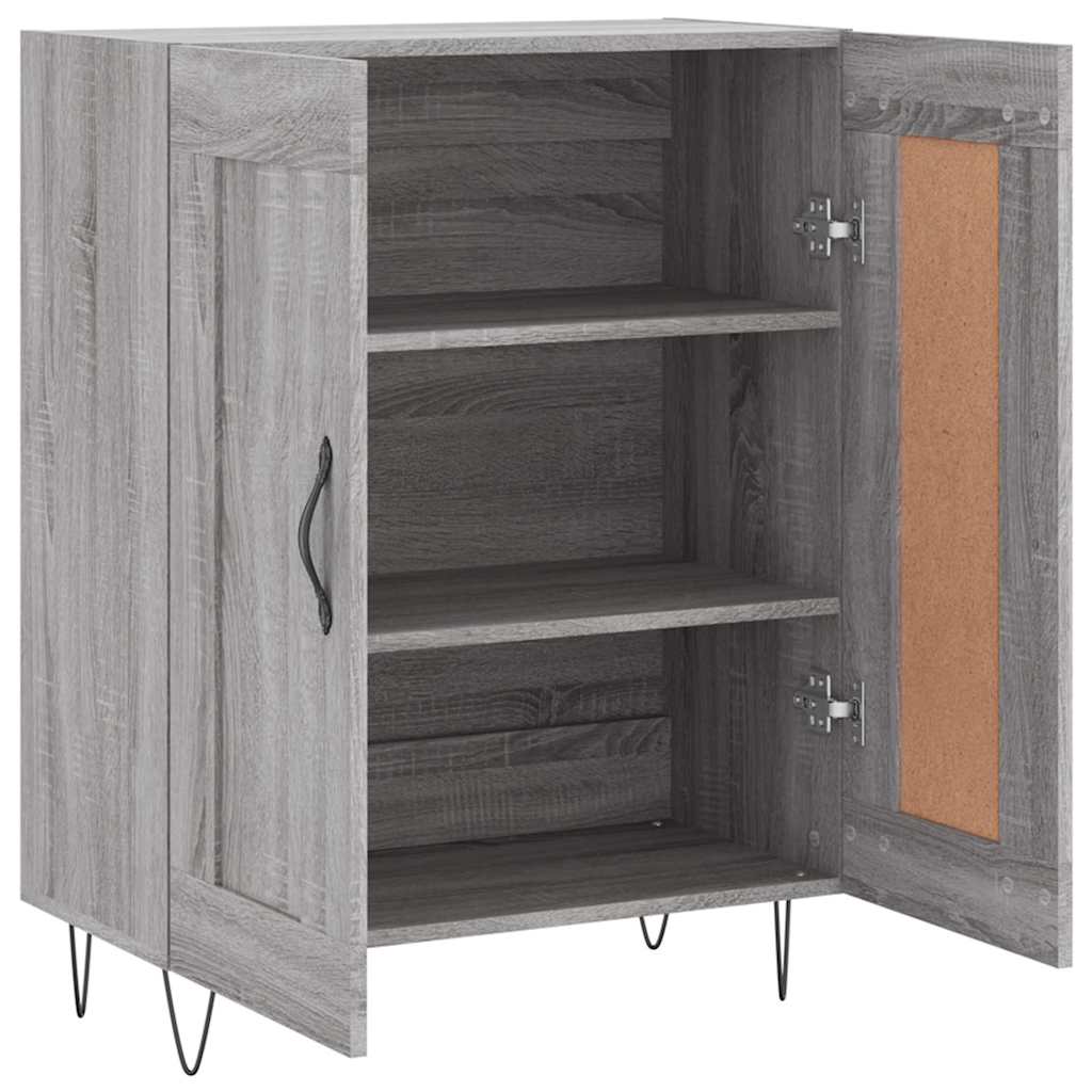 vidaXL Sideboard Grey Sonoma 69,5x34x90 cm Engineered Wood 5