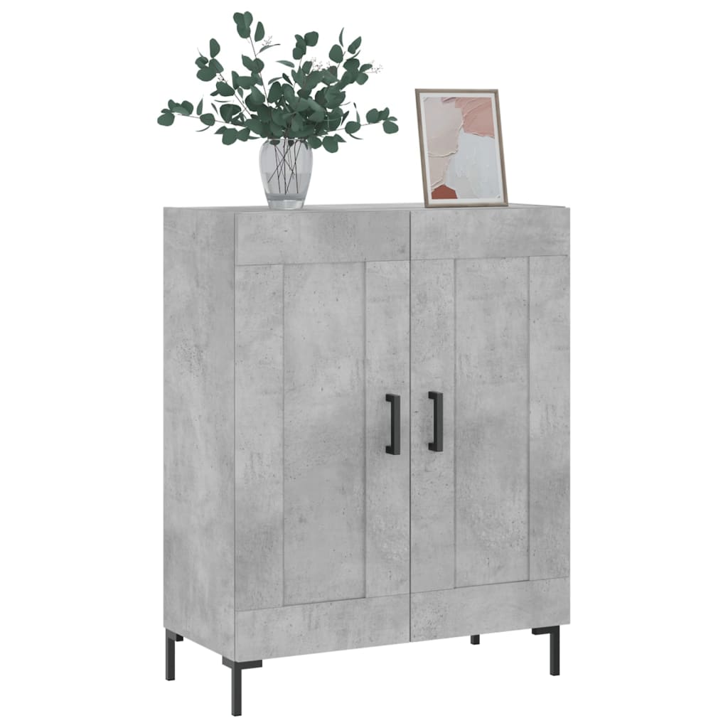 vidaXL Sideboard Concrete Grey 69.5x34x90 cm Engineered Wood 3
