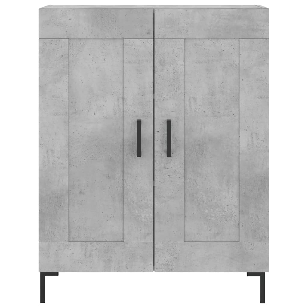 vidaXL Sideboard Concrete Grey 69.5x34x90 cm Engineered Wood 5