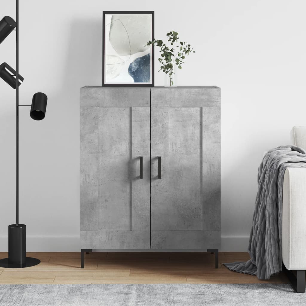 vidaXL Sideboard Concrete Grey 69.5x34x90 cm Engineered Wood 1